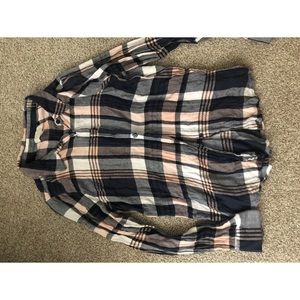 Pink/blue plaid shirt
